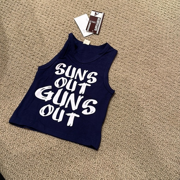 Suns Out Guns Out Funny Ladies Tank Top by Next Level main image 1